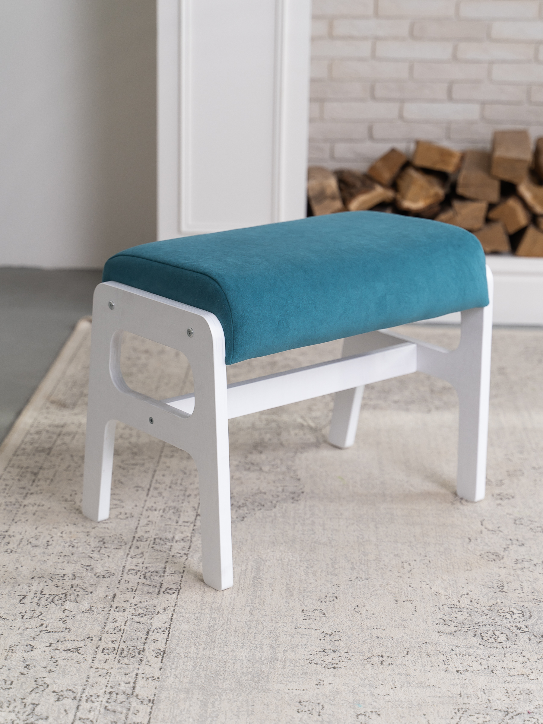 Пуф на ножках ZASIDELIS Сhill, бирюзовый