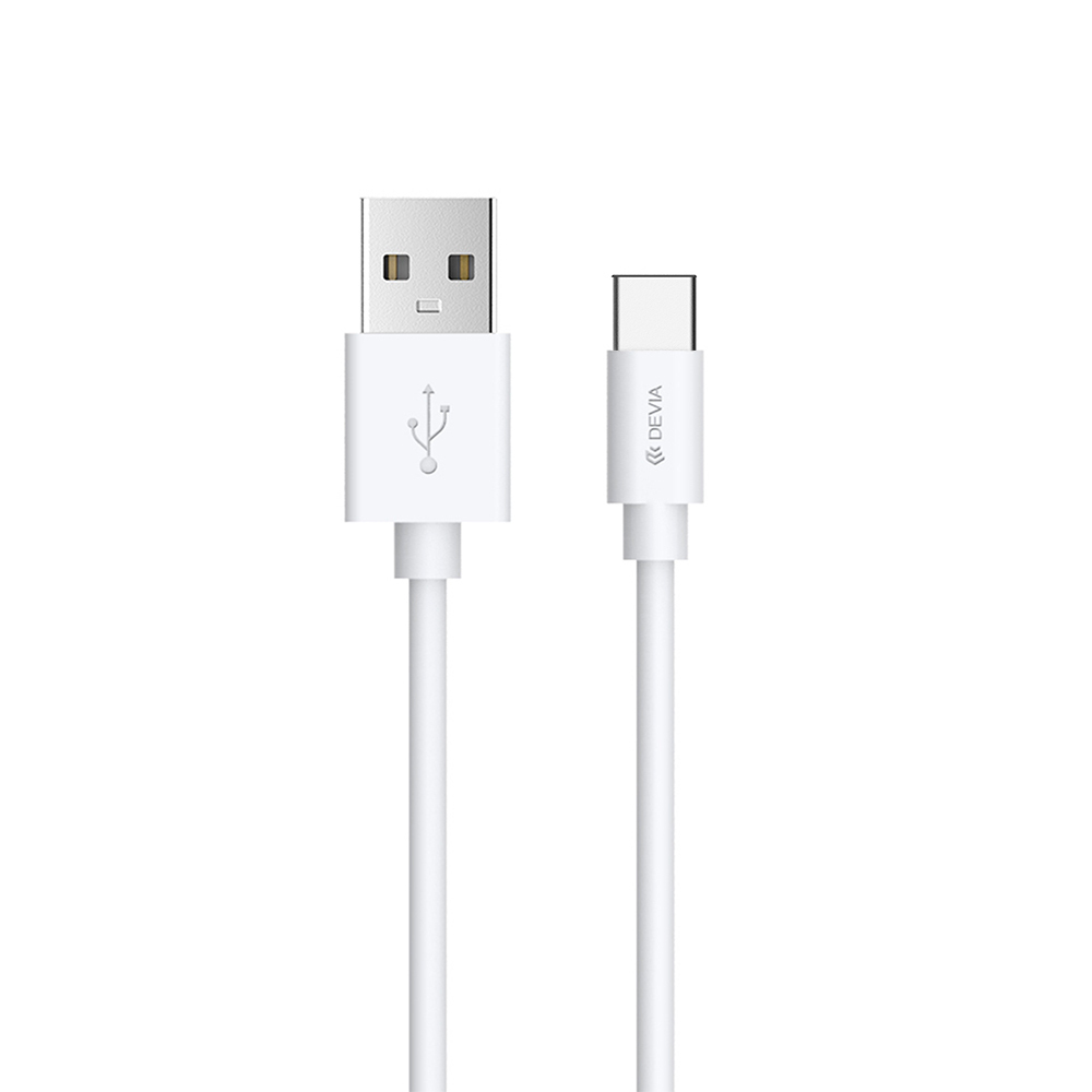 

Кабель Devia Kintone Cable For Type-C V2 (5V 2.1A. 1M) - White