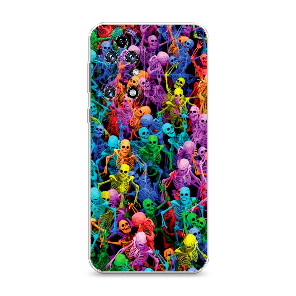 

Чехол на Huawei P50 "Вечеринка скелетов", Фиолетовый;желтый;оранжевый, 6104950-6