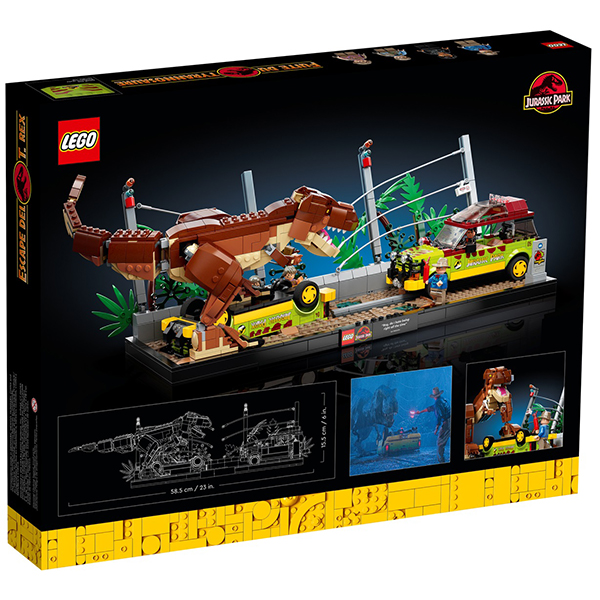 Конструктор LEGO Побег Ти-Рекса 1212 деталей 100150893 медицинский мяч fitex pro 2 кг с желтым fitex pro ftx 1212 2kg