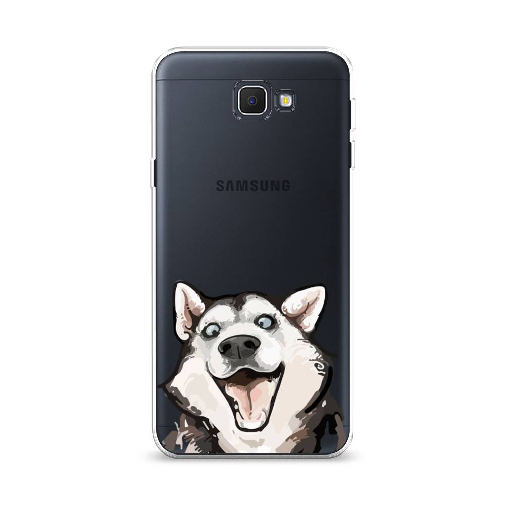 

Чехол Awog на Samsung Galaxy J5 Prime 2016 / Самсунг J5 Prime 2016 "Радостный хаски", Белый;голубой;черный, 22950-1