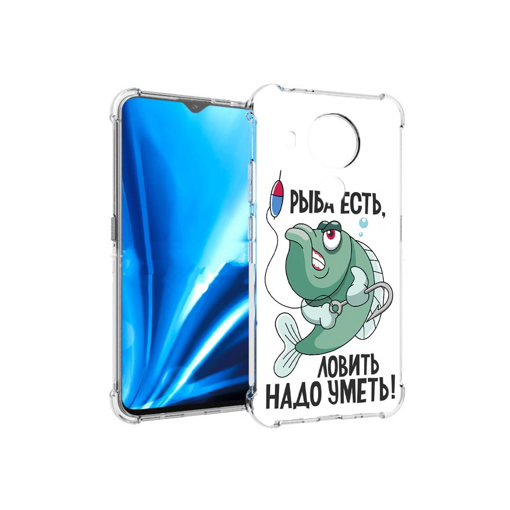 

Чехол MyPads Tocco для Nokia 5.4 Рыба есть ,ловить надо уметь (PT156621.100.148), Прозрачный, Tocco