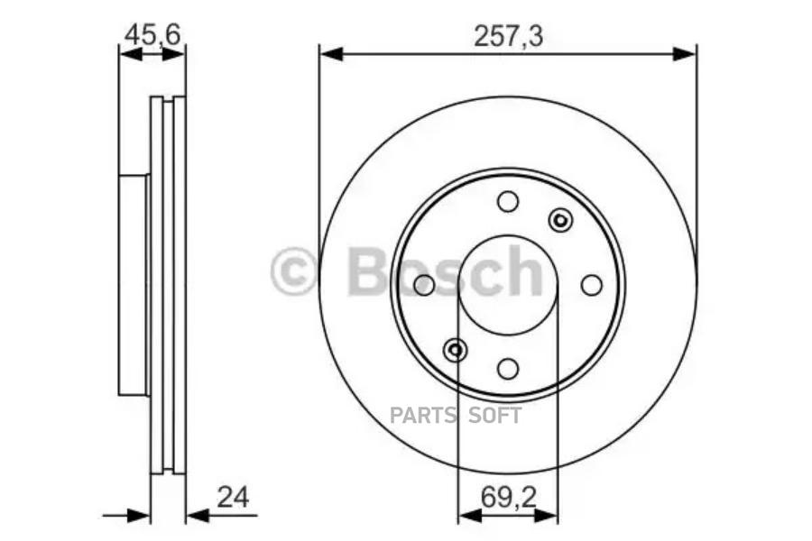 

Тормозной диск Bosch 0986479S03