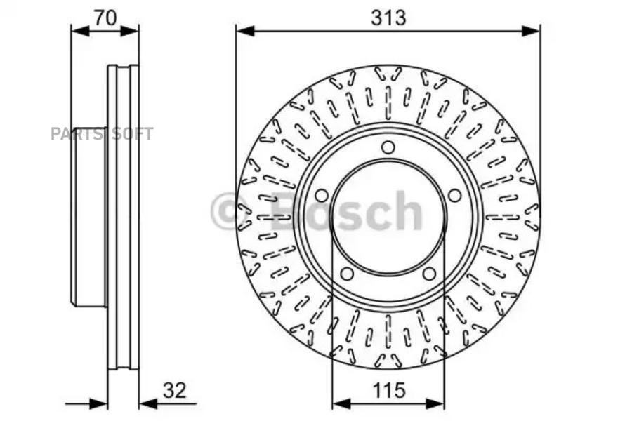 

Тормозной диск Bosch 0986479567