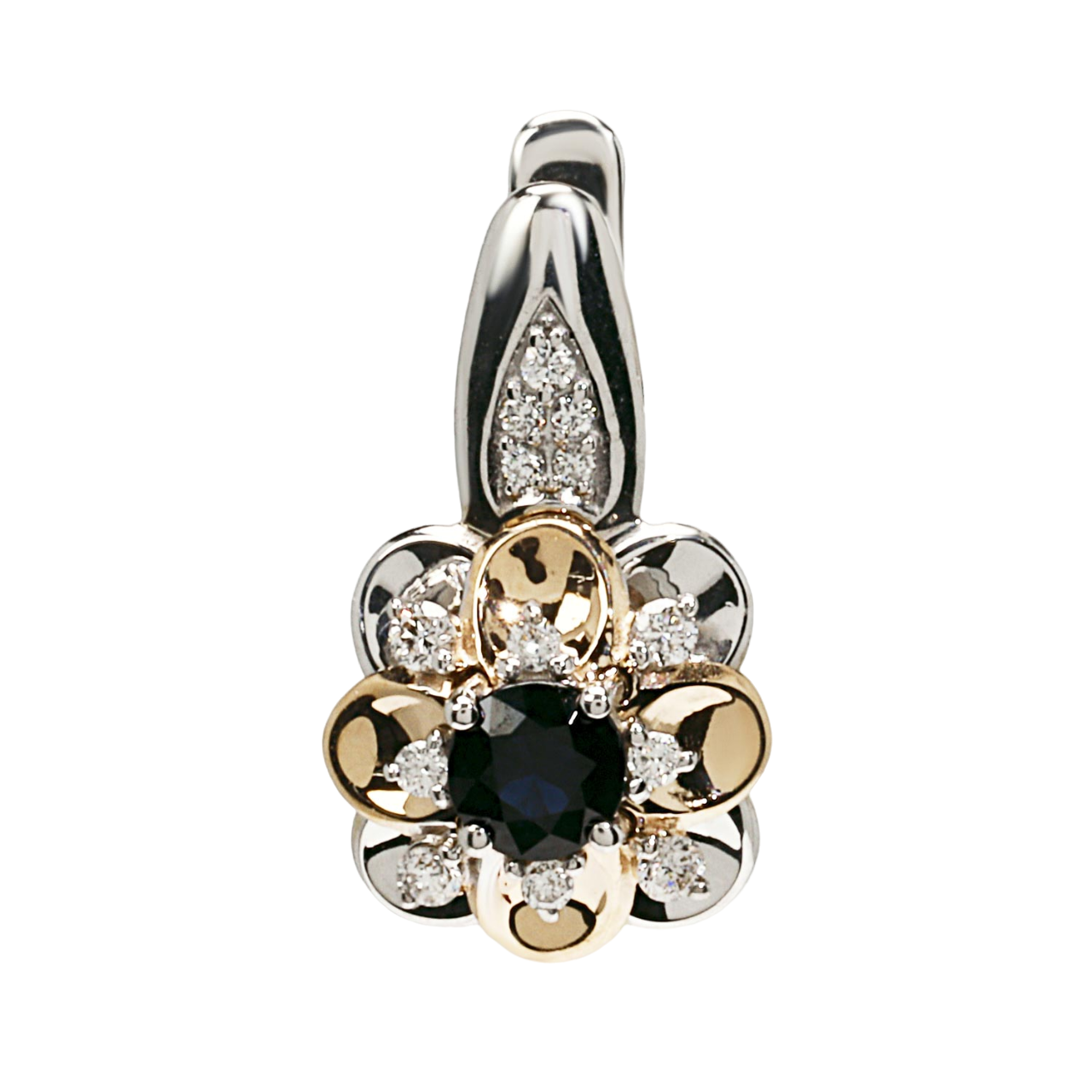 

Серьги из белого золота с сапфиром и бриллиантом Vesna jewelry 22176-252-03-00, 22176-252-03-00