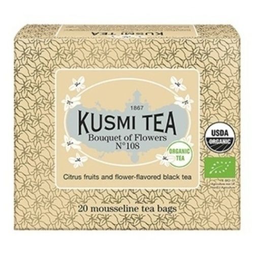 Чай черный Kusmi Tea Bouquet of Flowers № 108 с ароматом цитрусовых и цветов 2 г x 20 шт