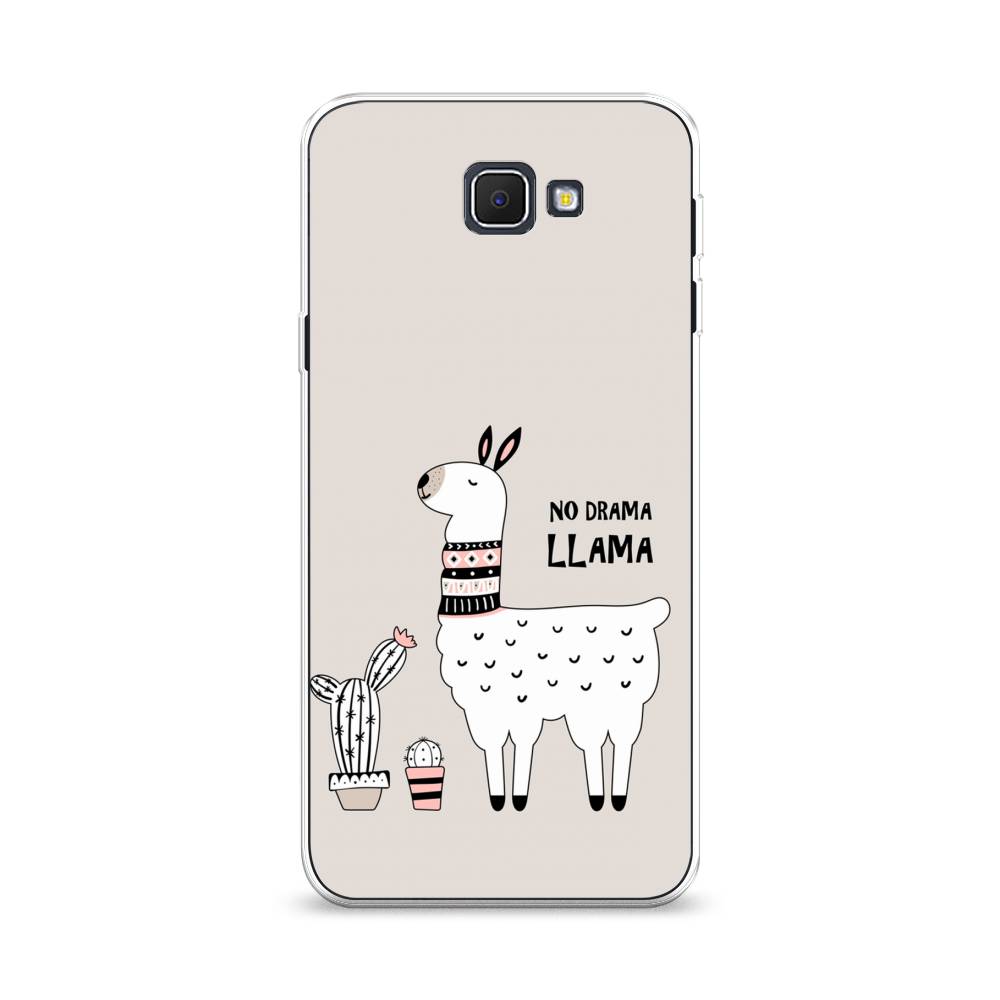 

Чехол Awog на Samsung Galaxy J5 Prime 2016 / Самсунг J5 Prime 2016 "No drama LLama", Бежевый;серый;белый, 22950-2