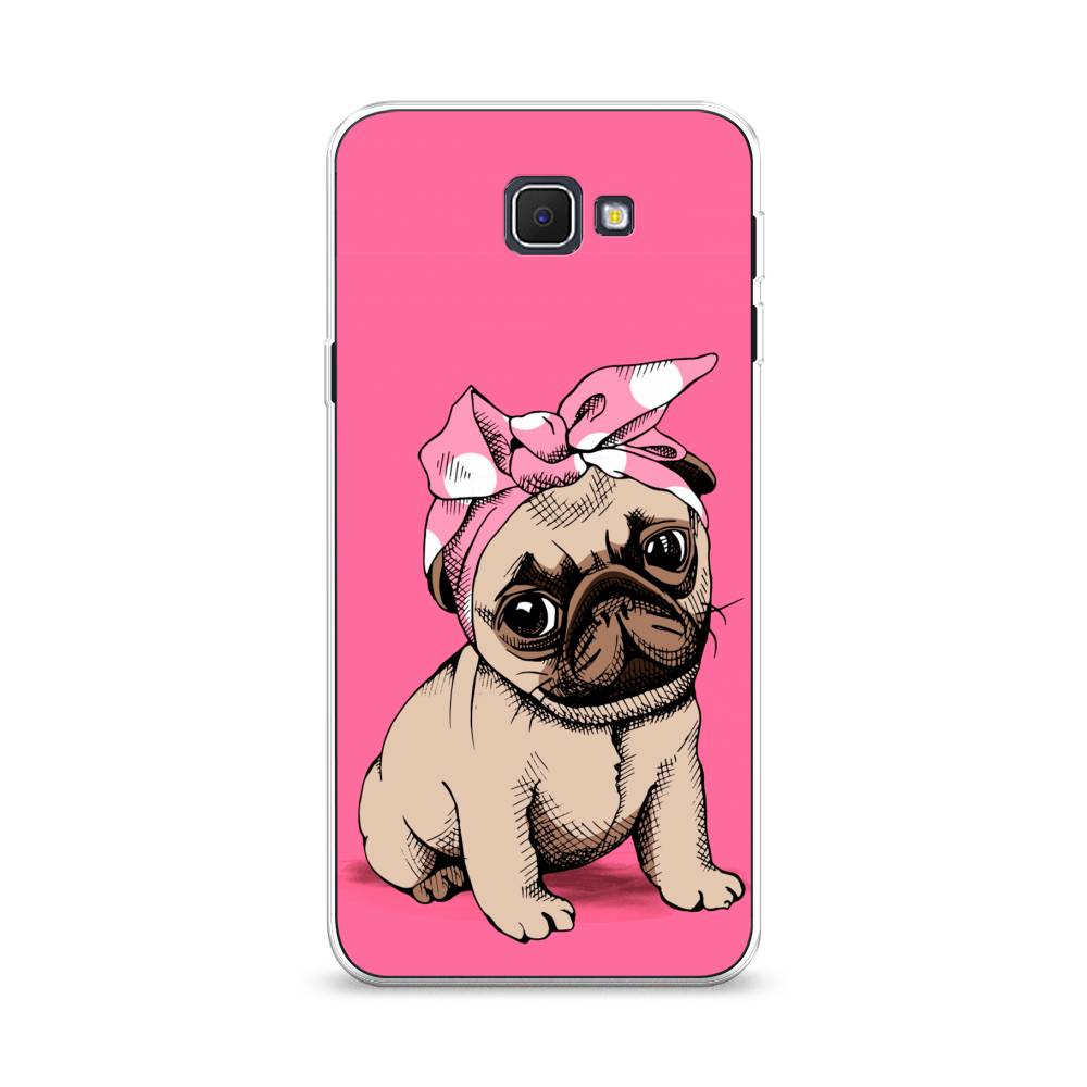 

Чехол Awog на Samsung Galaxy J5 Prime 2016 / Самсунг J5 Prime 2016 "Dog Pin-Up", Розовый;бежевый, 22950-2