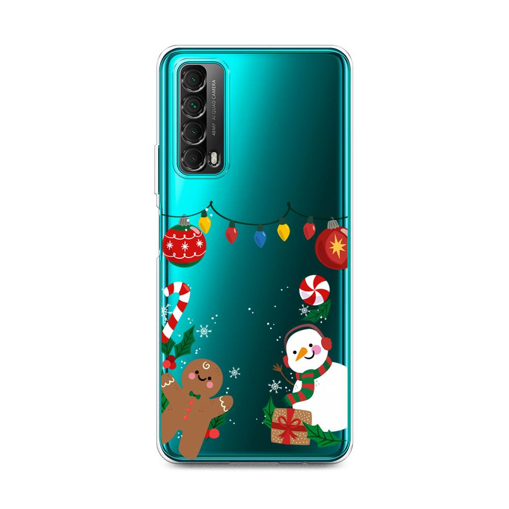 

Чехол для Huawei P Smart 2021 "Новогоднее настроение", Коричневый;красный;зеленый, 6104750-5