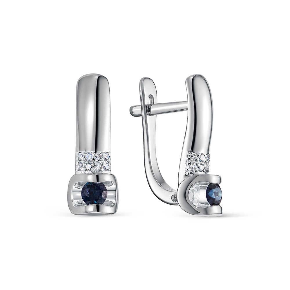 

Серьги из белого золота с сапфиром и бриллиантом Vesna jewelry 21771-251-13-00, 21771-251-13-00