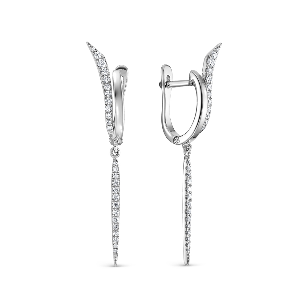 

Серьги из белого золота с бриллиантом Vesna jewelry 21744-251-00-00, 21744-251-00-00