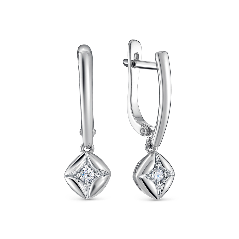 

Серьги из белого золота с бриллиантом Vesna jewelry 21638-251-00-00, 21638-251-00-00