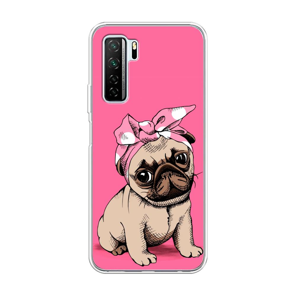 фото Чехол awog "dog pin-up" для huawei nova 7 se