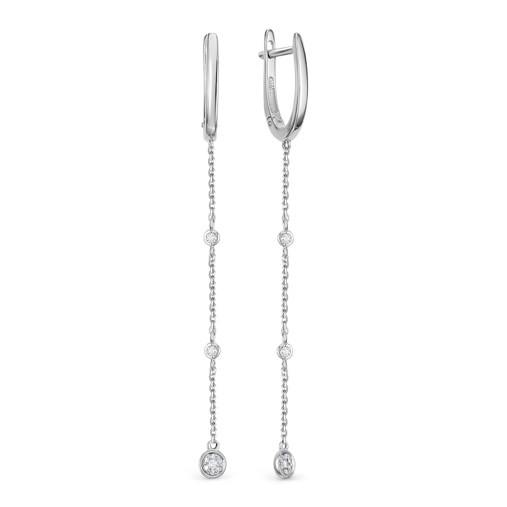 

Серьги из белого золота с бриллиантом Vesna jewelry 21390-251-46-00, 21390-251-46-00