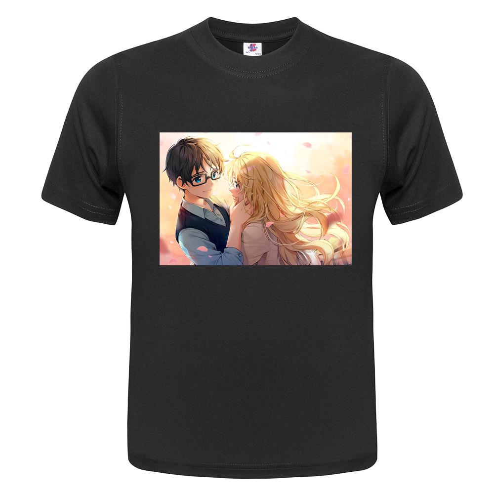 Футболка детская ONEQ с принтом Твоя апрельская ложь 3029810139, черный, 98