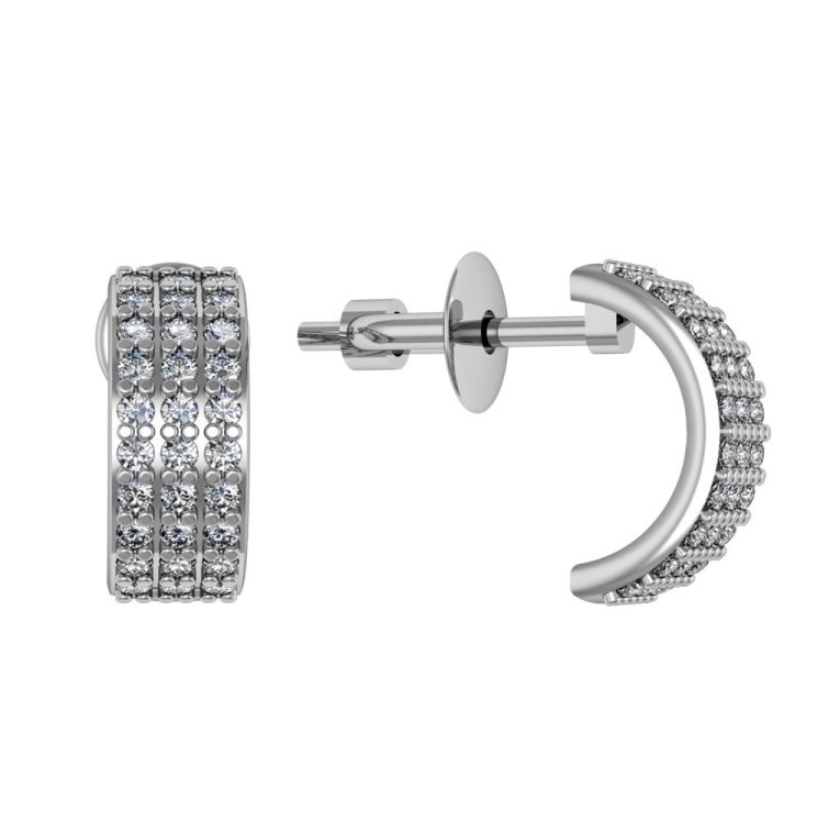 

Серьги из серебра с фианитом ПРИВОЛЖСКИЙ ЮВЕЛИР 361152-FA11, 361152-FA11