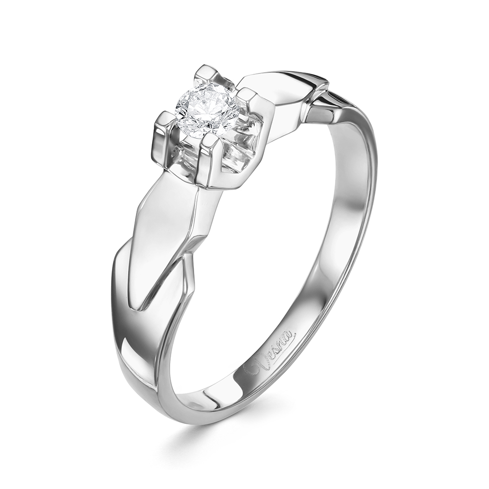 

Кольцо из белого золота с бриллиантом р. 17,5 Vesna jewelry 1779-251-00-00, 1779-251-00-00