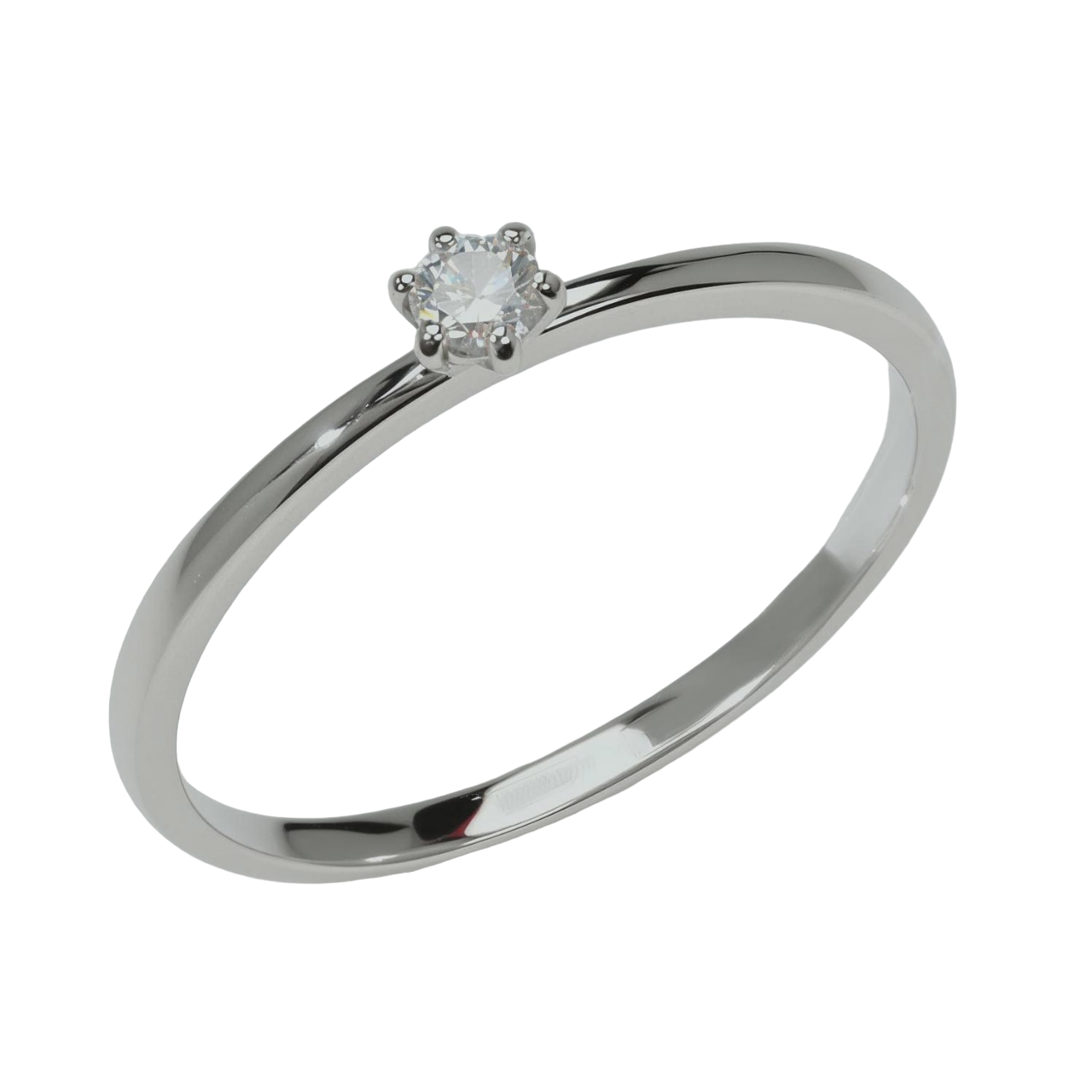 

Кольцо из белого золота с бриллиантом р. 17,5 Vesna jewelry 12000-251-00-00, 12000-251-00-00