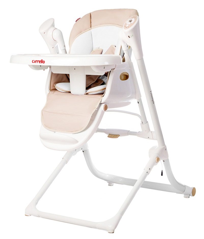 Стульчик для кормления 3 в 1 Carrello Triumph CRL-10302 Cream Beige стульчик для кормления mowbaby honey beige