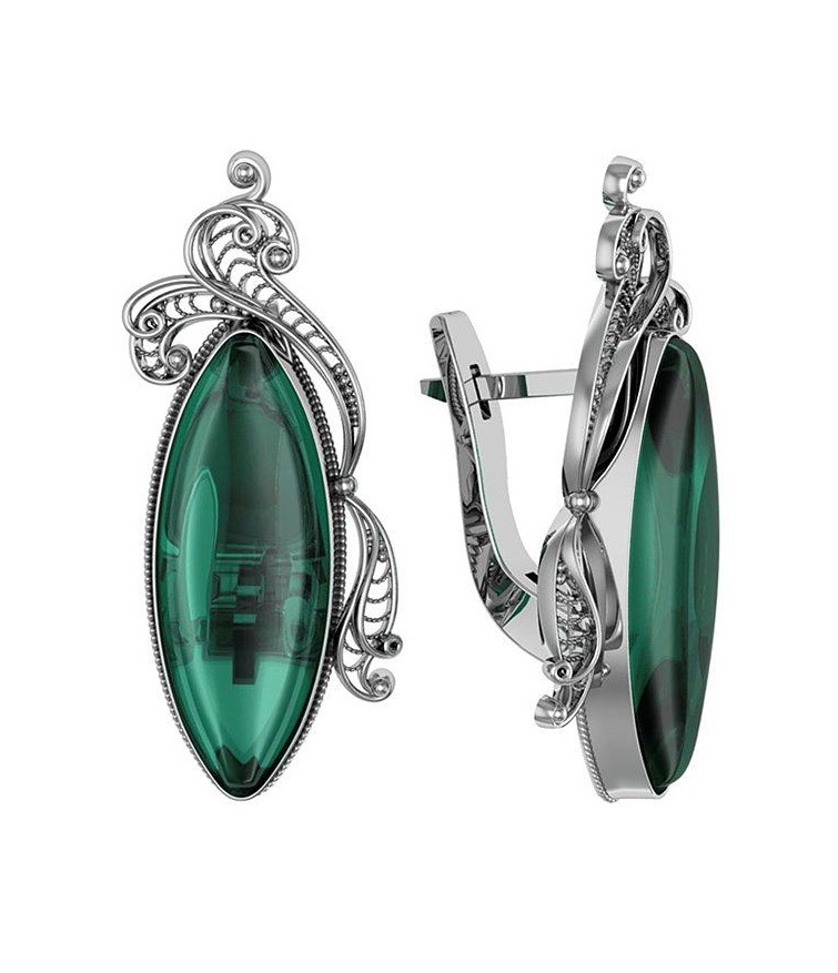 

Серьги из серебра с турмалином ПРИВОЛЖСКИЙ ЮВЕЛИР 361583-TR, 361583-TR