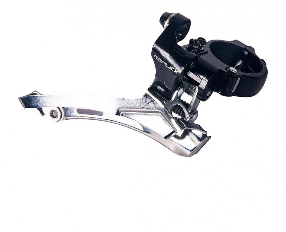 Передний переключатель, SENSAH REFLEX 2Х8-скоростей сереб/чёрный, Хомут O 31.8/34.9