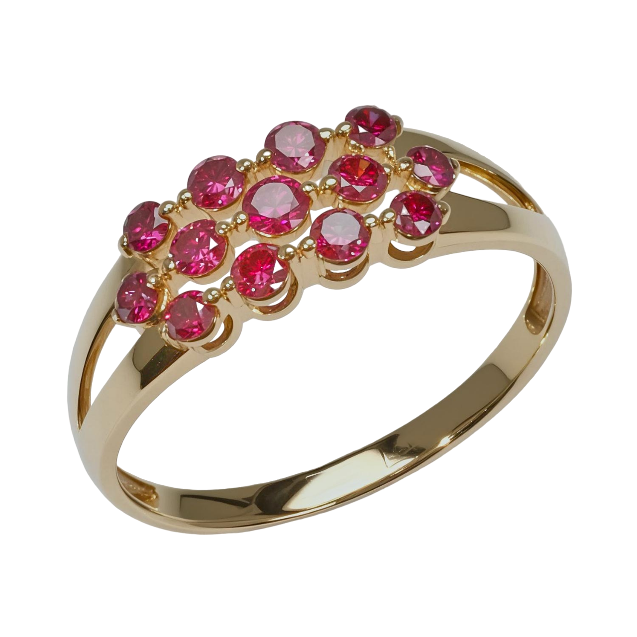 Кольцо из желтого золота с бриллиантом р. 17,5 Vesna jewelry 11149-350-218-00