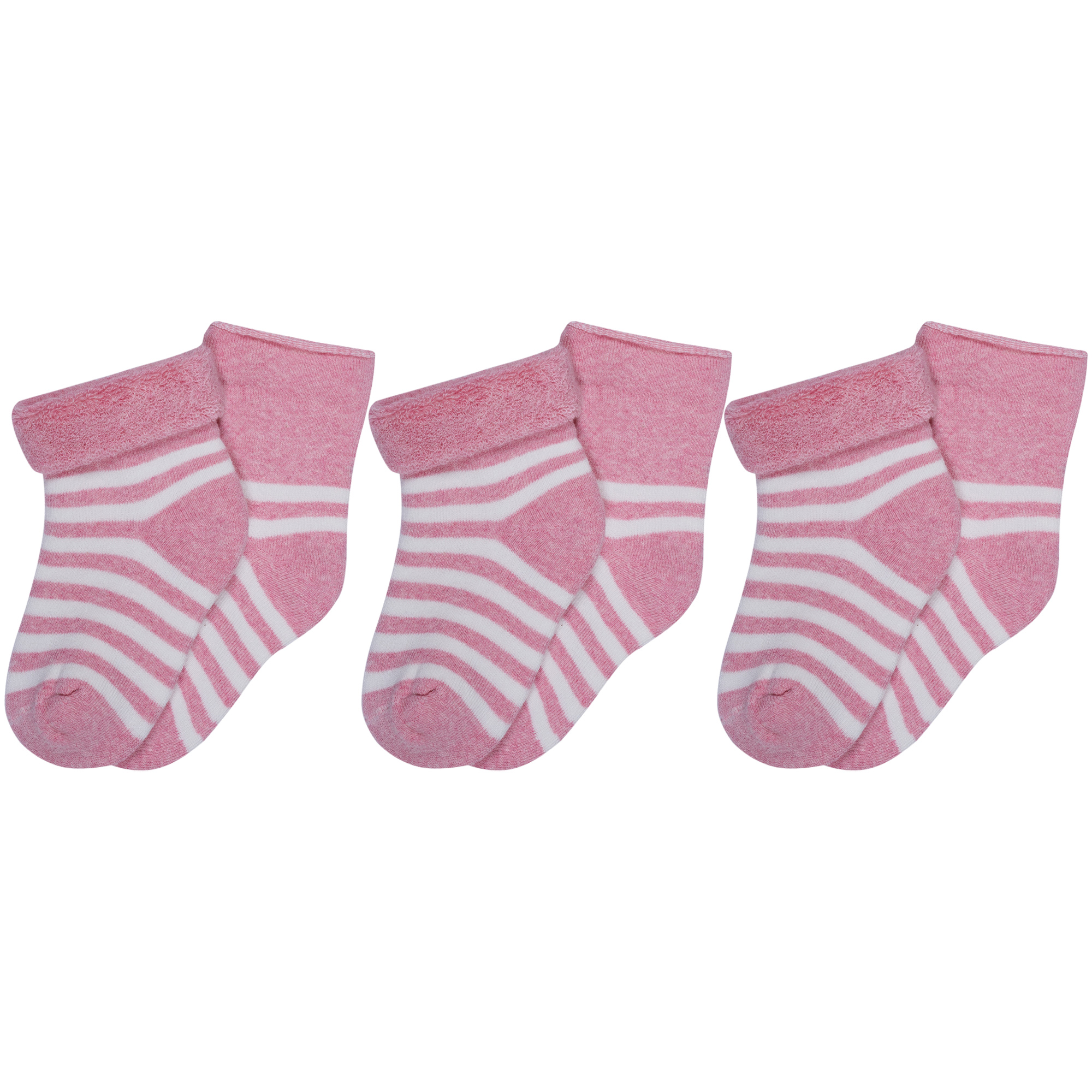 Носки для девочек Rusocks 3-Д-109_8-9 цв. розовый; белый р. 16