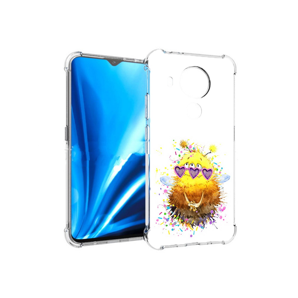 

Чехол MyPads Tocco для Nokia 5.4 Пушитый шмель (PT156621.100.143), Прозрачный, Tocco