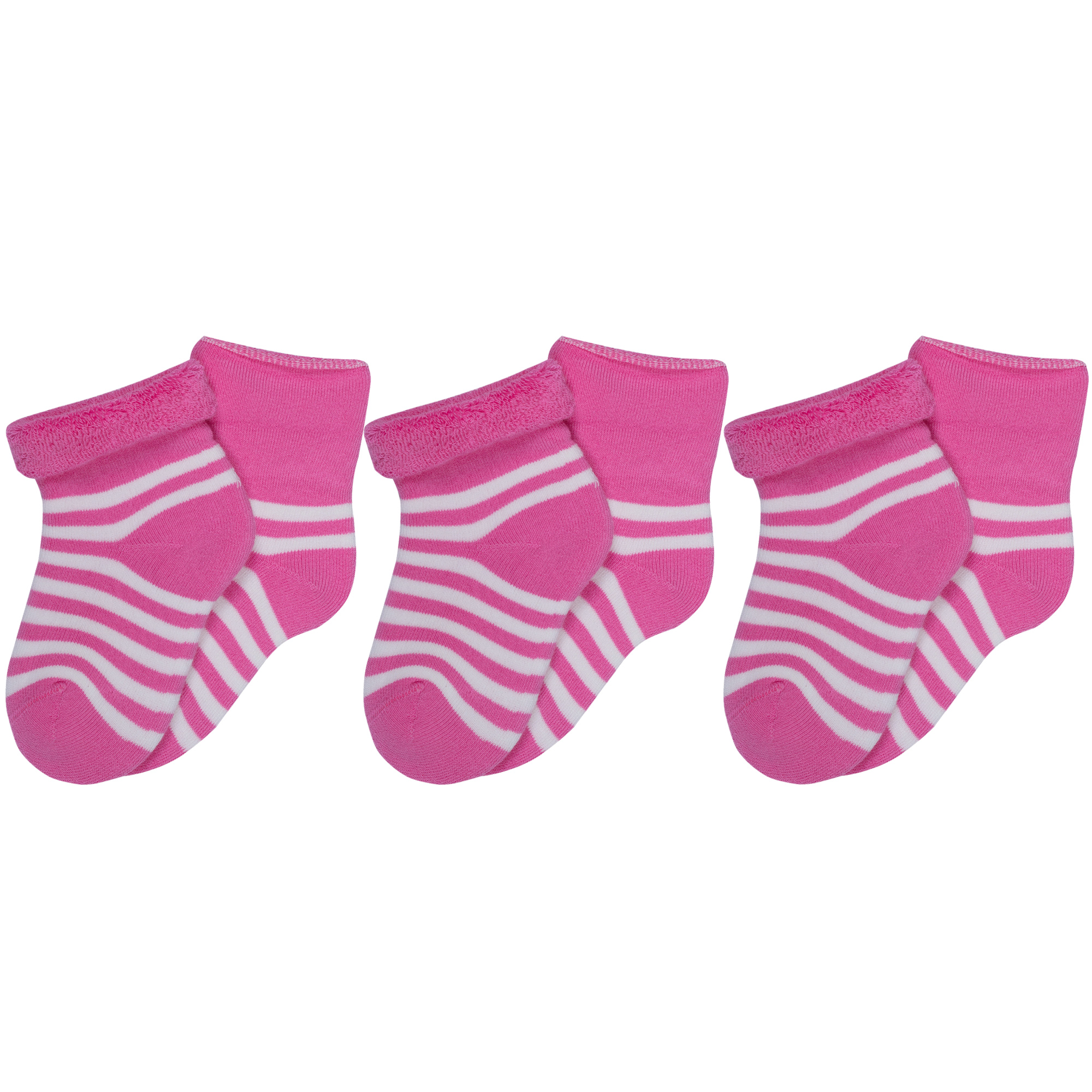 Носки для девочек Rusocks 3-Д-109_10-12 цв. розовый; белый р. 18