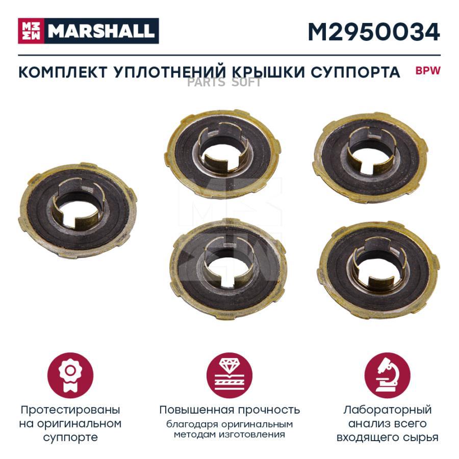 

Комплект уплотнений крышки суппорта BPW M2950034 1шт