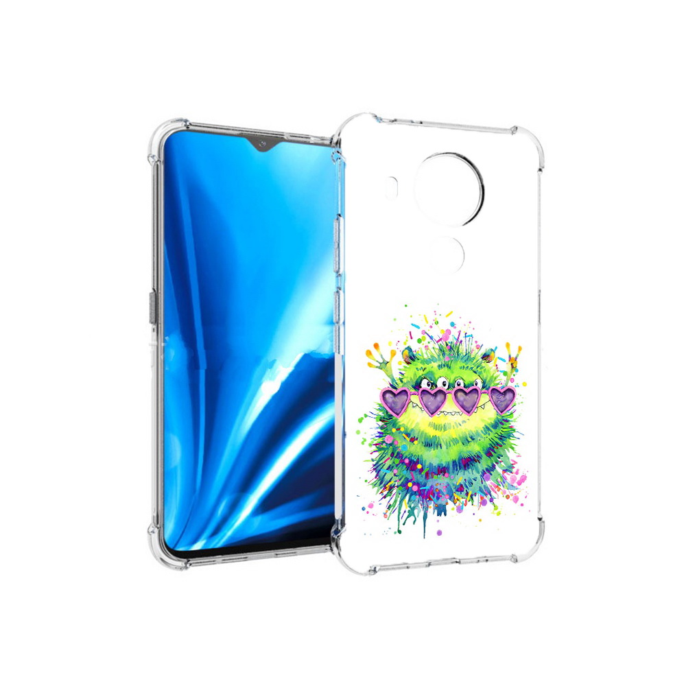 

Чехол MyPads Tocco для Nokia 5.4 Пушистый персонаж (PT156621.100.142), Прозрачный, Tocco