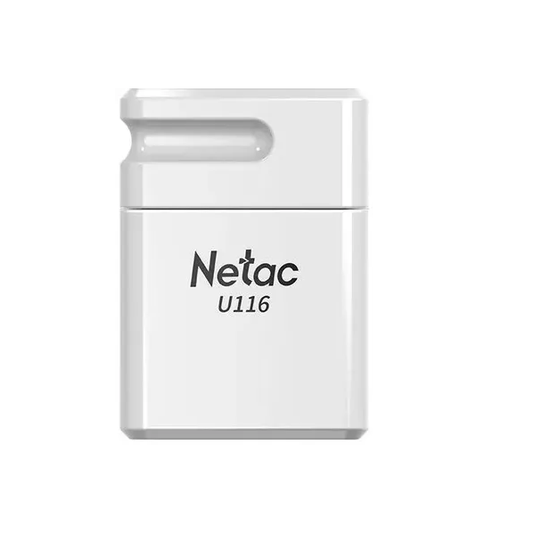 

Флешка NETAC U116 4 ГБ white (NT03U116N-004G-20WH), U116