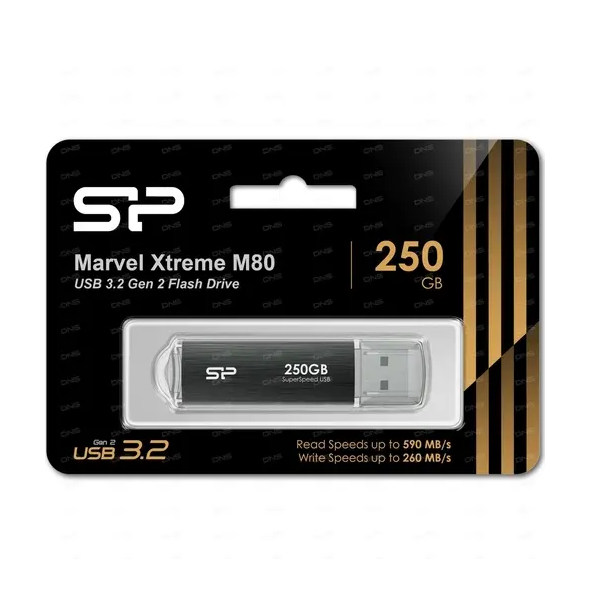 

Флешка SILICON POWER SP250GBUF3M80V1GHH 256 ГБ black (SP250GBUF3M80V1GHH), SP250GBUF3M80V1GHH