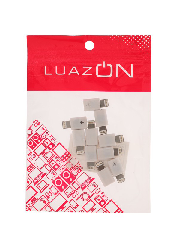 

Аксессуар Luazon Lightning - MicroUSB 10шт White 4283703, 4283703