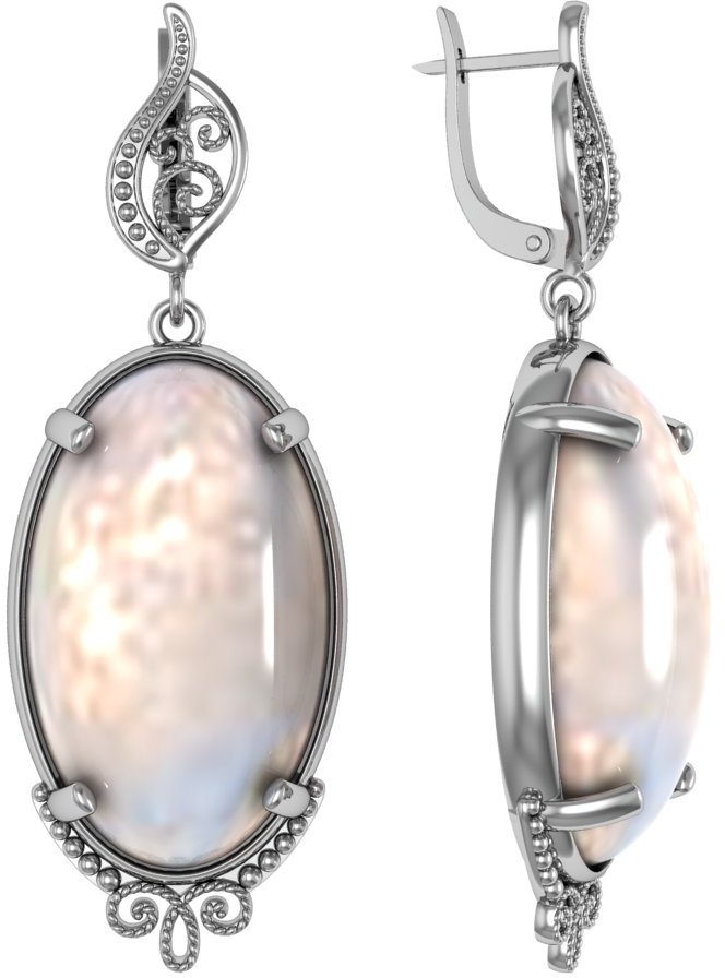

Серьги из серебра с лунным камнем ПРИВОЛЖСКИЙ ЮВЕЛИР 361570-LN, 361570-LN