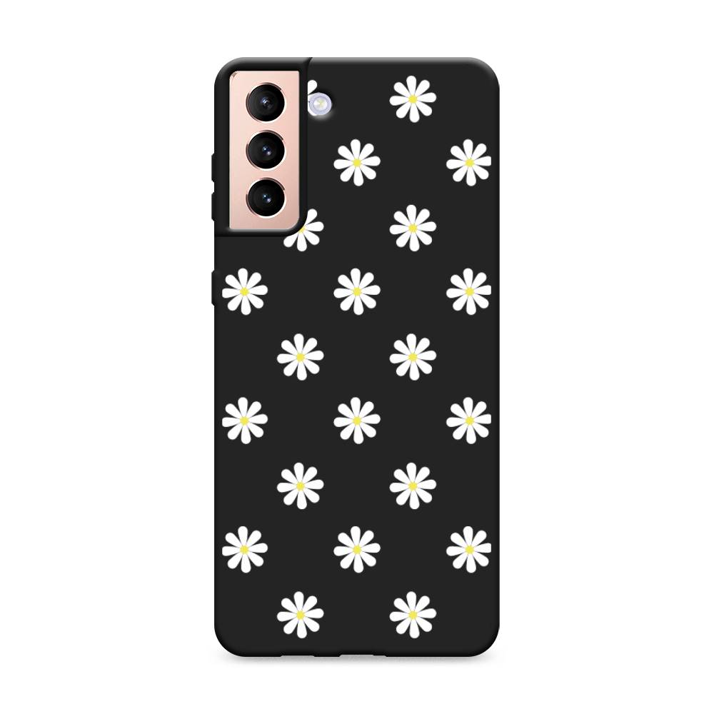 

Матовый силиконовый чехол "Маленькие ромашки" на Samsung Galaxy S21 +, 2102152-1