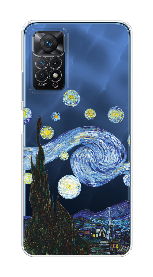 

Чехол на Xiaomi Redmi Note 11 Pro/11 Pro 5G/11E Pro/12 Pro 4G "Ночь Ван Гога", Голубой;синий;черный, 314850-1