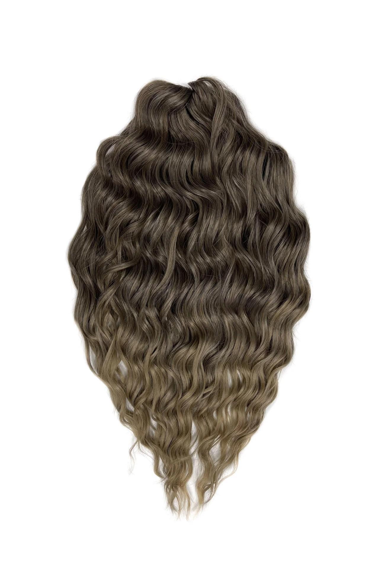 Афрокудри для плетения волос ANNA T4 56a темно русый длина 60 вес 300г framesi крем для плетения кос for me 225 twist