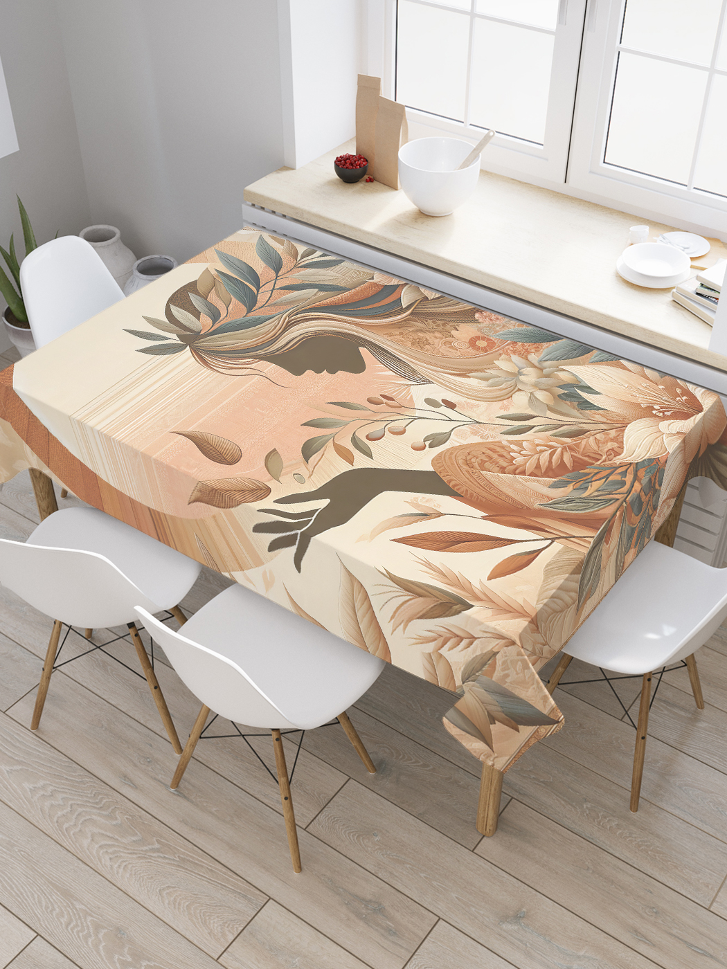 

Скатерть на стол прямоугольная JoyArty Девушка в цветах 180x145, tc_429994_180x145, Оранжевый, Девушка в цветах