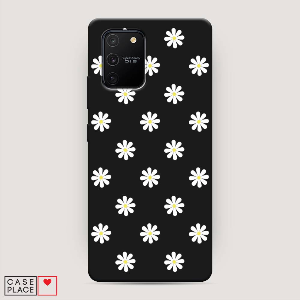 

Матовый силиконовый чехол "Маленькие ромашки" на Samsung Galaxy S10 Lite, 210052-1