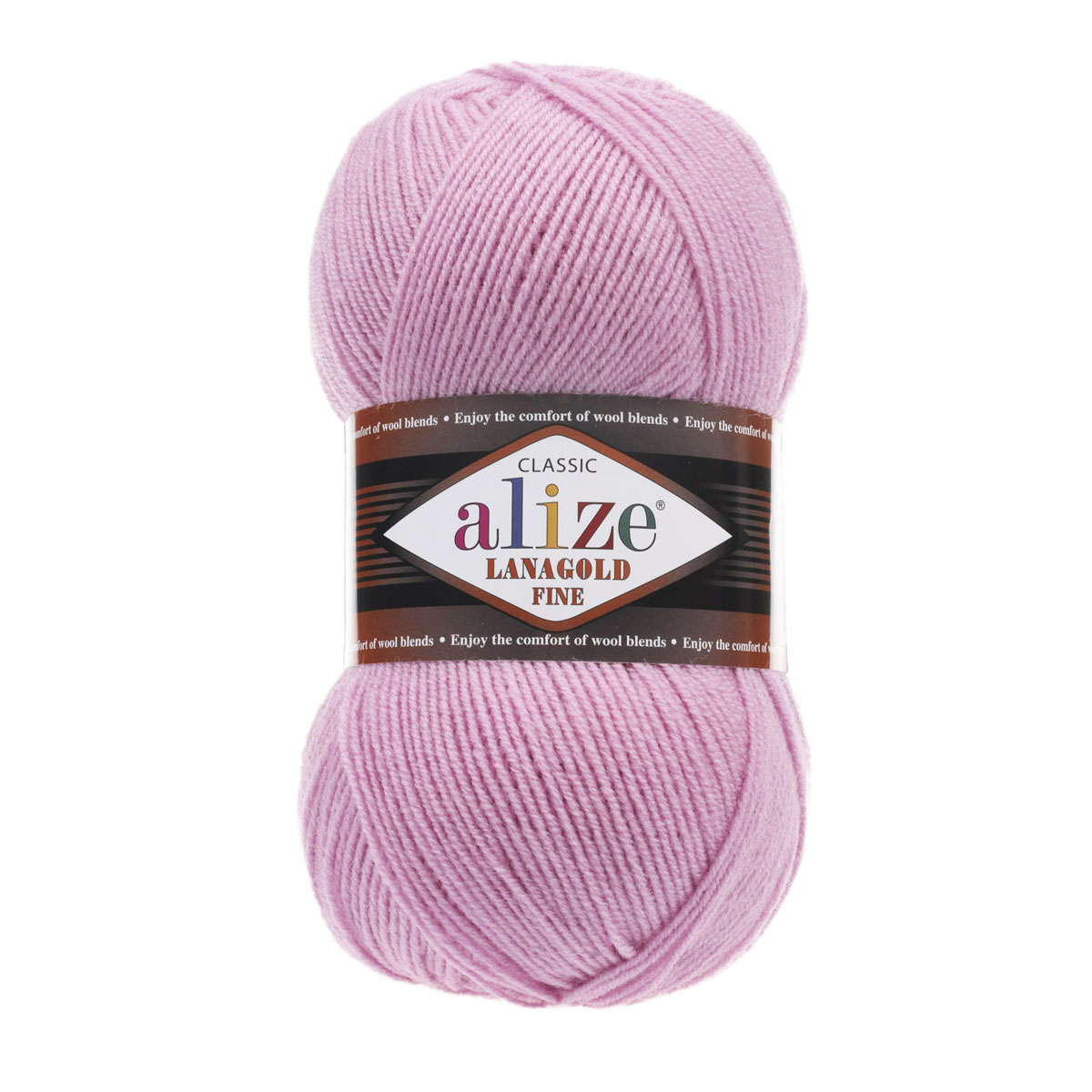

Пряжа ALIZE 'Lanagold fine' 100г, 390м (шерсть, акрил) (98 розовый), 5 мотков