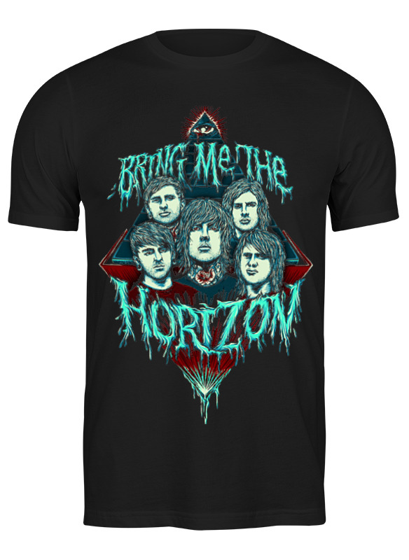 

Футболка мужская Printio Bring me the horizon черная S, Черный, Bring me the horizon