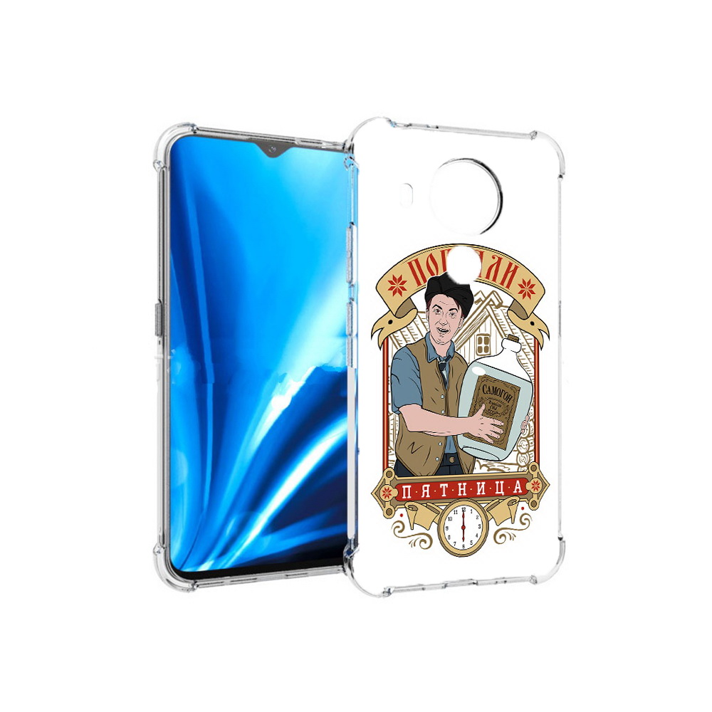 

Чехол MyPads Tocco для Nokia 5.4 Погнали пятница (PT156621.100.137), Прозрачный, Tocco