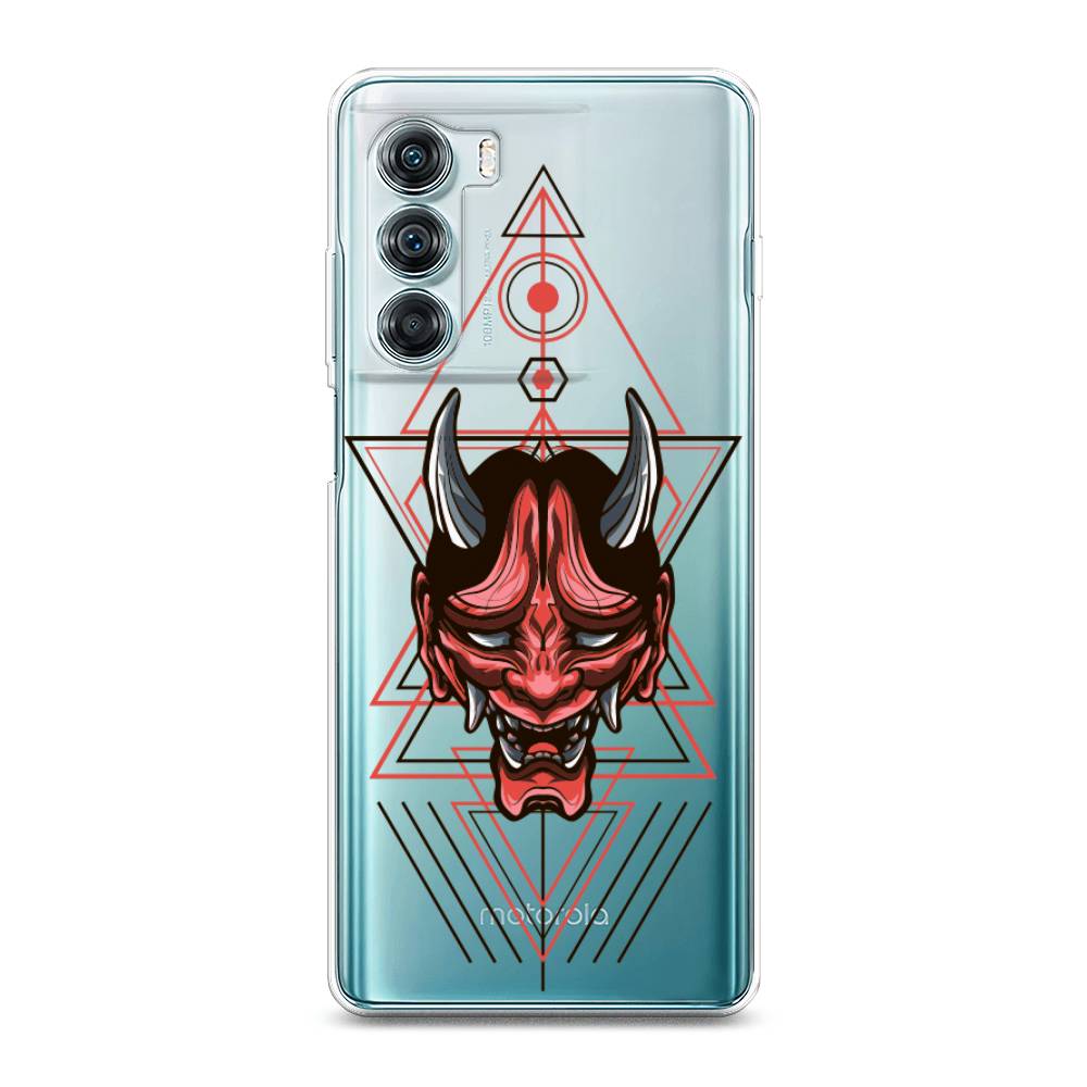 

Чехол на Motorola Moto Edge S30 "Hanya Oni mask", Серый;красный;черный, 243050-4