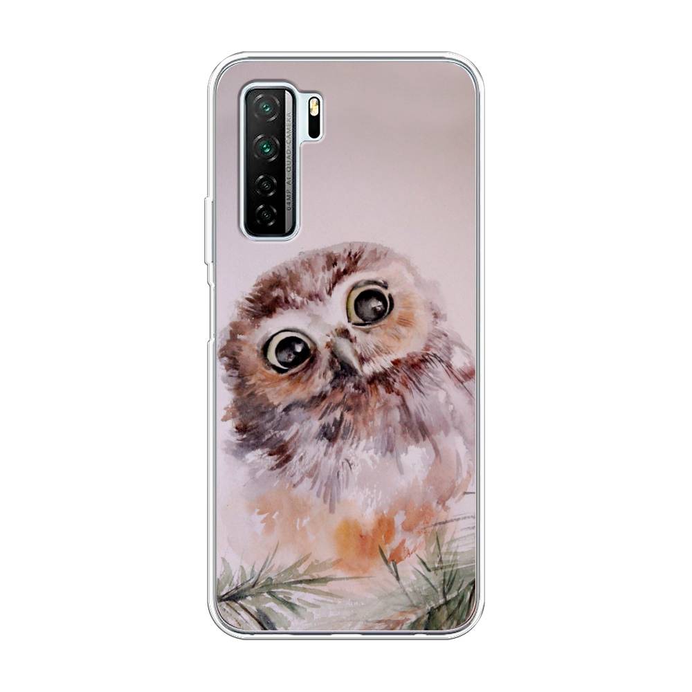 фото Чехол awog "сова на розовом" для huawei nova 7 se