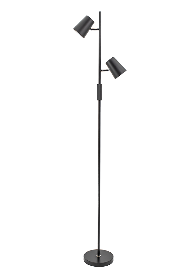 Светильник напольный светодиодный с двумя плафонами LED Ultra LIGHT MT625 черный