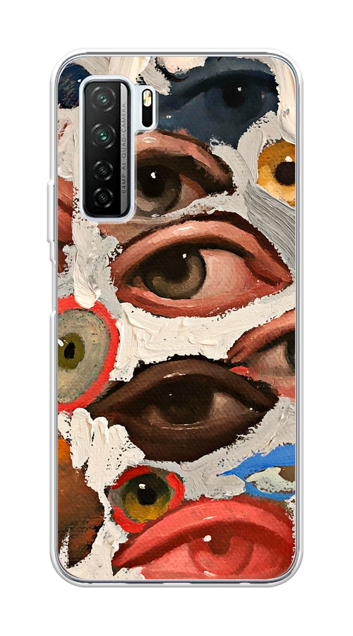 

Чехол Awog на Huawei Nova 7 SE "Глаза масляная живопись", Серый;бежевый;красный, 6102950-7
