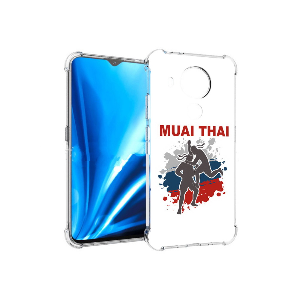 

Чехол MyPads Tocco для Nokia 5.4 Муайтай (PT156621.100.123), Прозрачный, Tocco