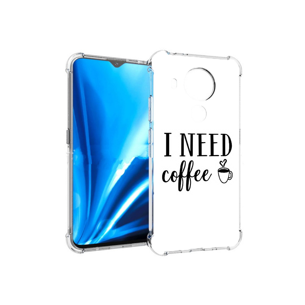 

Чехол MyPads Tocco для Nokia 5.4 Мне нужен кофе (PT156621.100.121), Прозрачный, Tocco