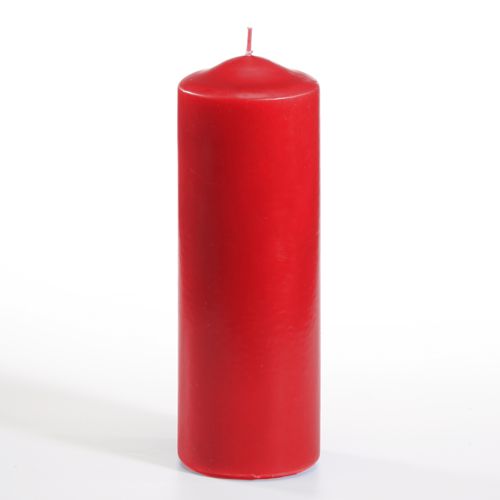 фото Свеча papstar столбик красный d 7 см. 1шт. ps-13080